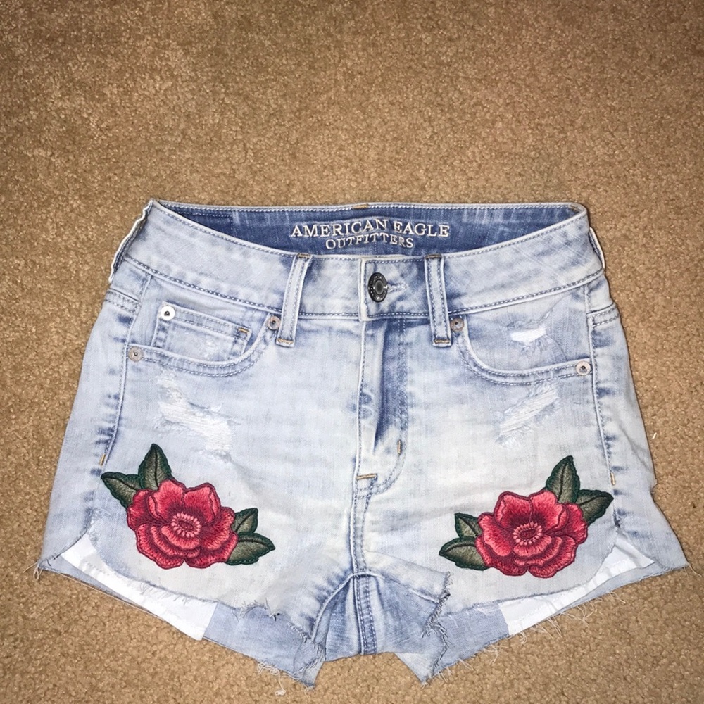 American eagle jean shorts